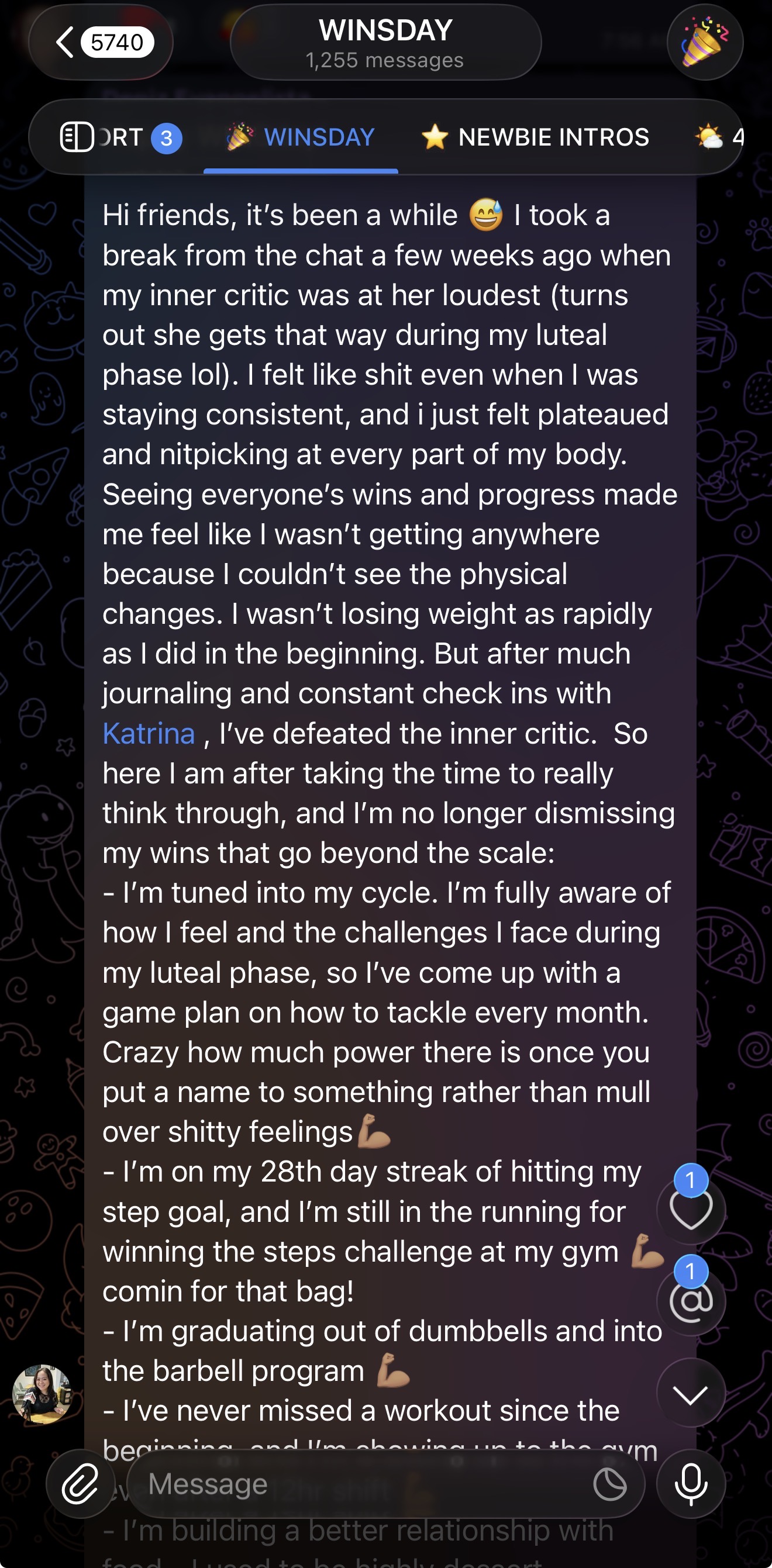 Client message