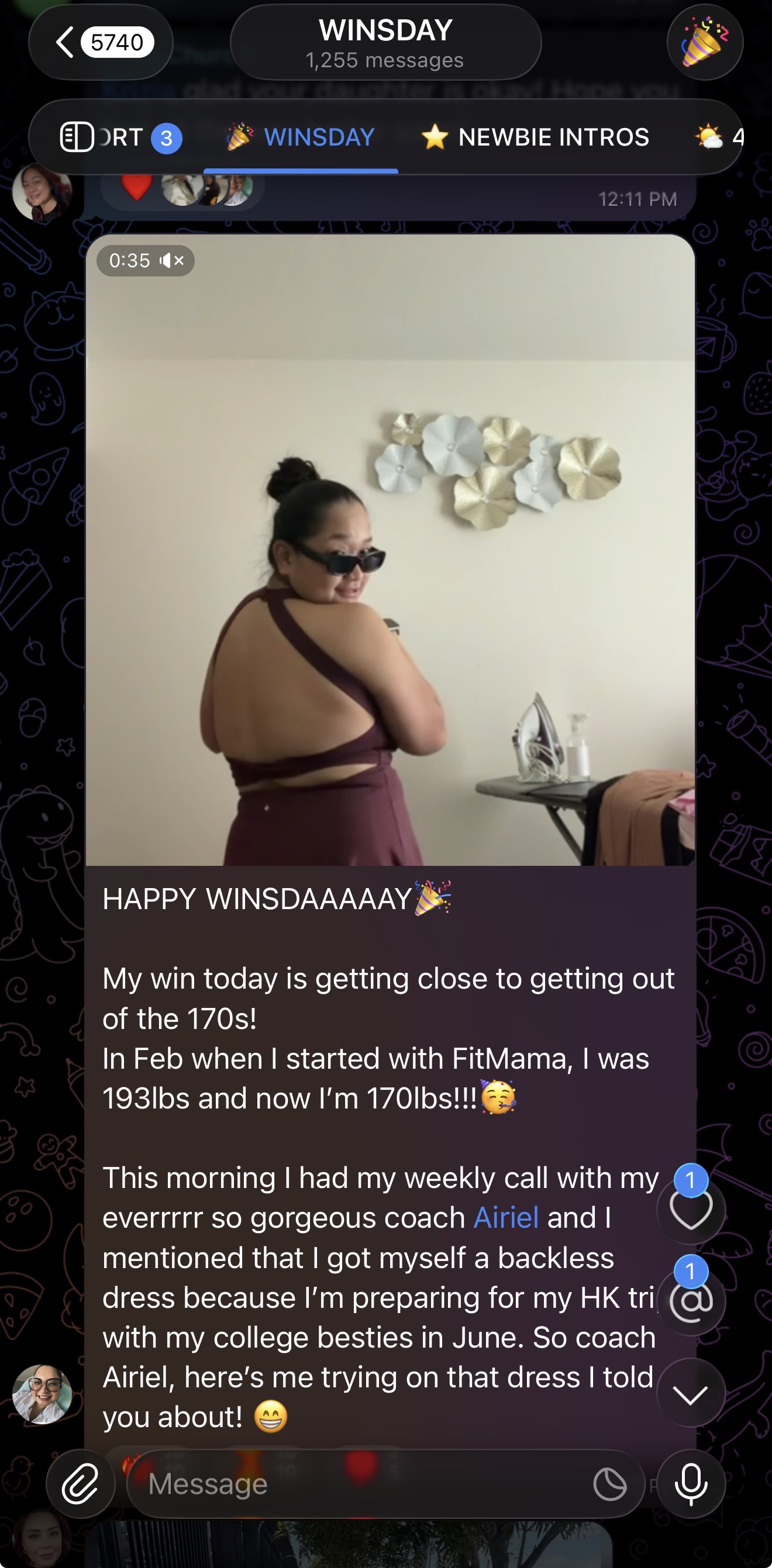 Client message