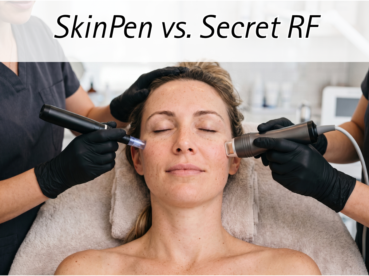 SkinPen vs. Secret RF microneedling treatments at Treuvis Med Spa in Clinton Township, MI SkinPen vs. Secret RF microneedling treatments at Treuvis Med Spa in Clinton Township, MI