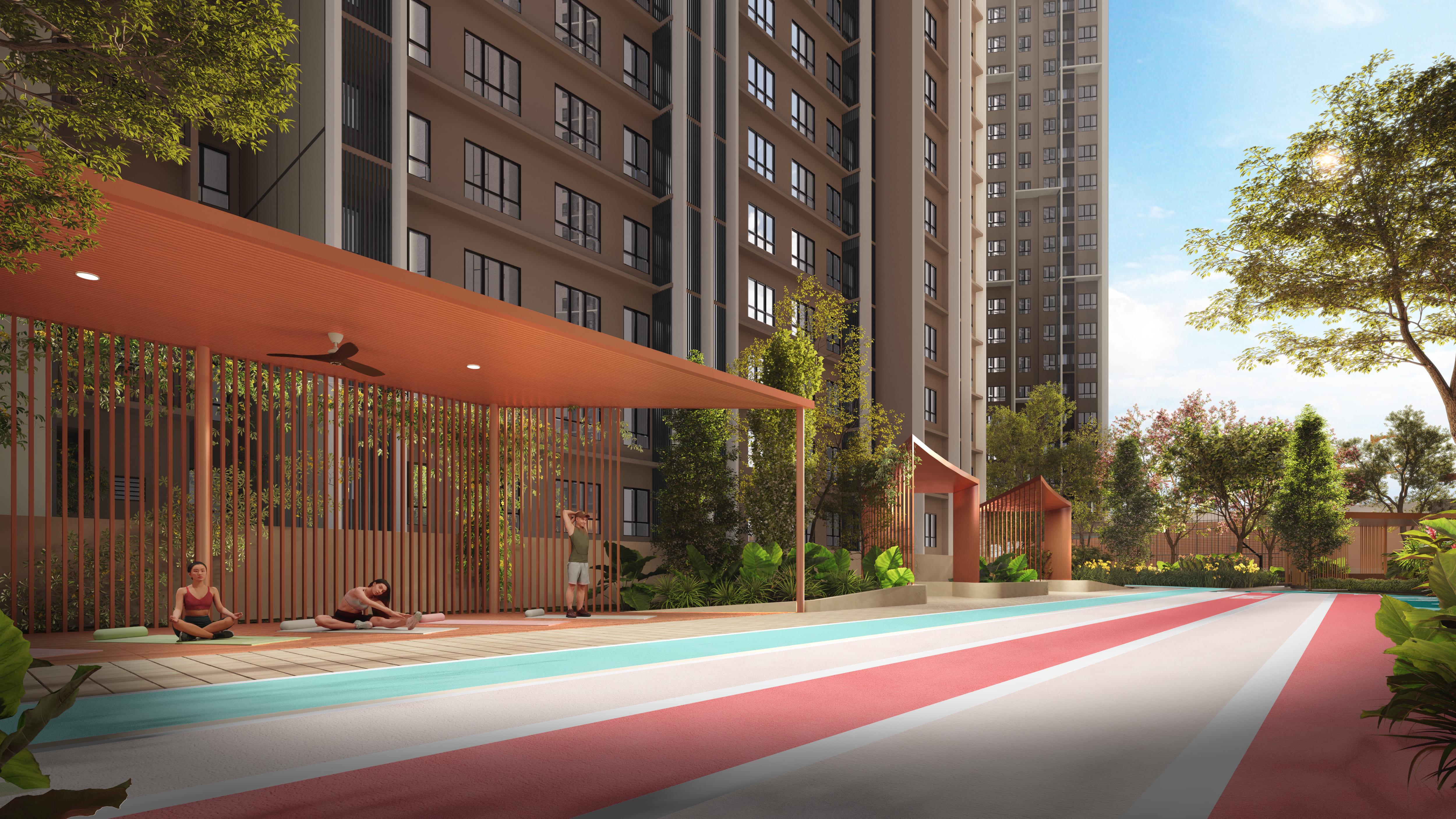 Causewayz Square @ JBCC yoga deck artist impression
