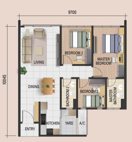 Type A floor plan
