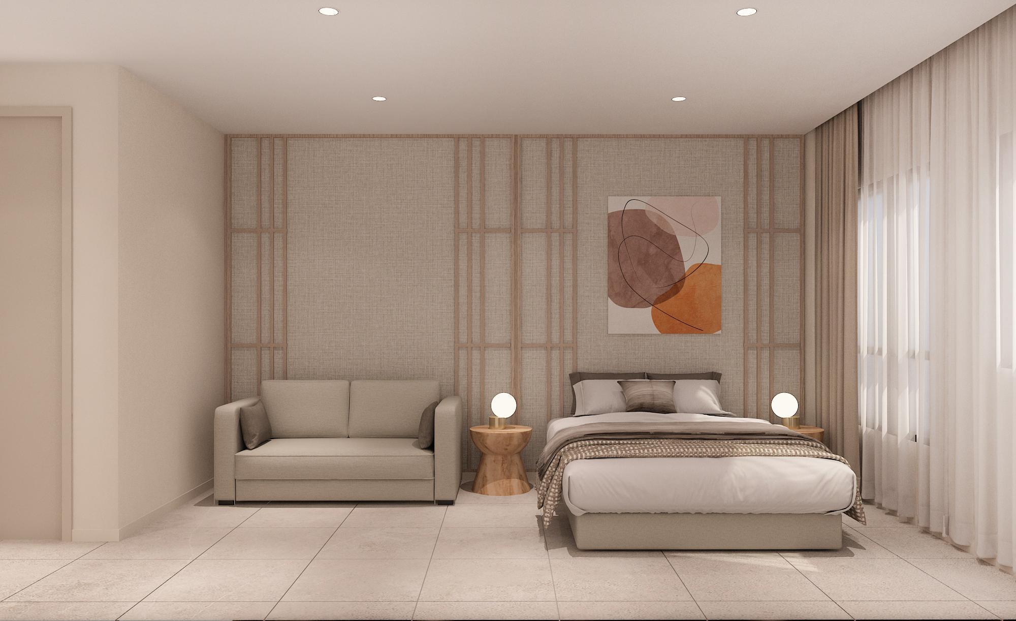 Axis show unit bedroom