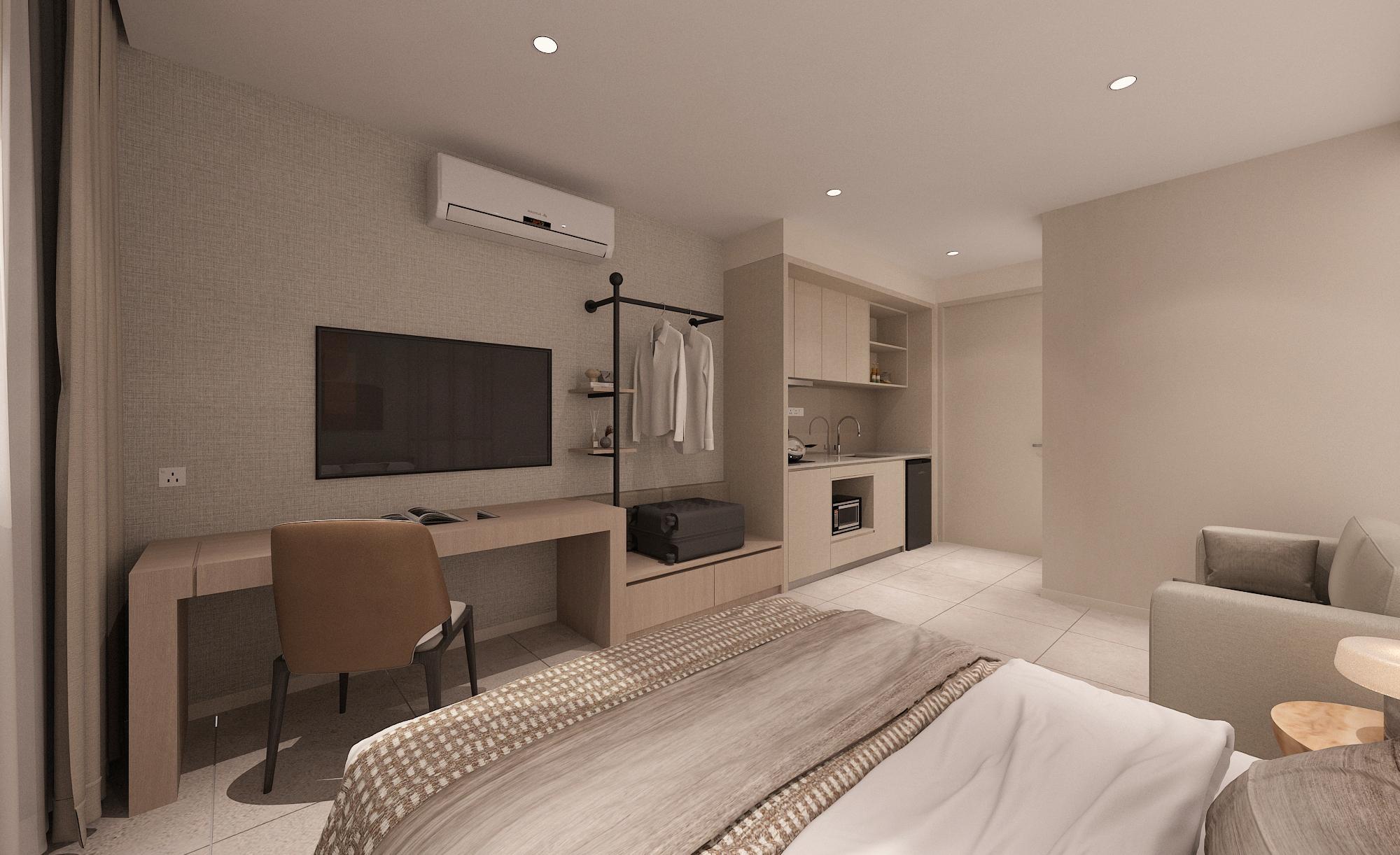 Axis show unit living area