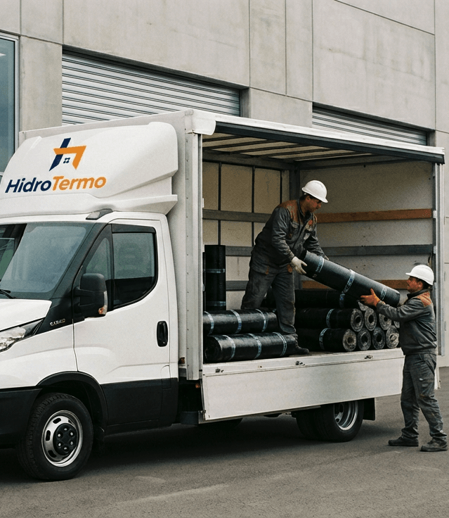 Dostava i istovar bitumenskih hidroizolacionih traka za građevinski projekat