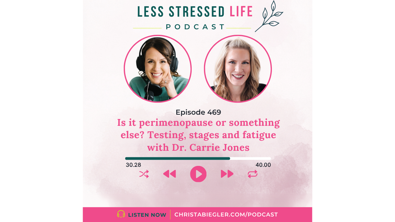 Is it perimenopause or something else? Testing, stages and fatigue with Dr. Carrie Jones