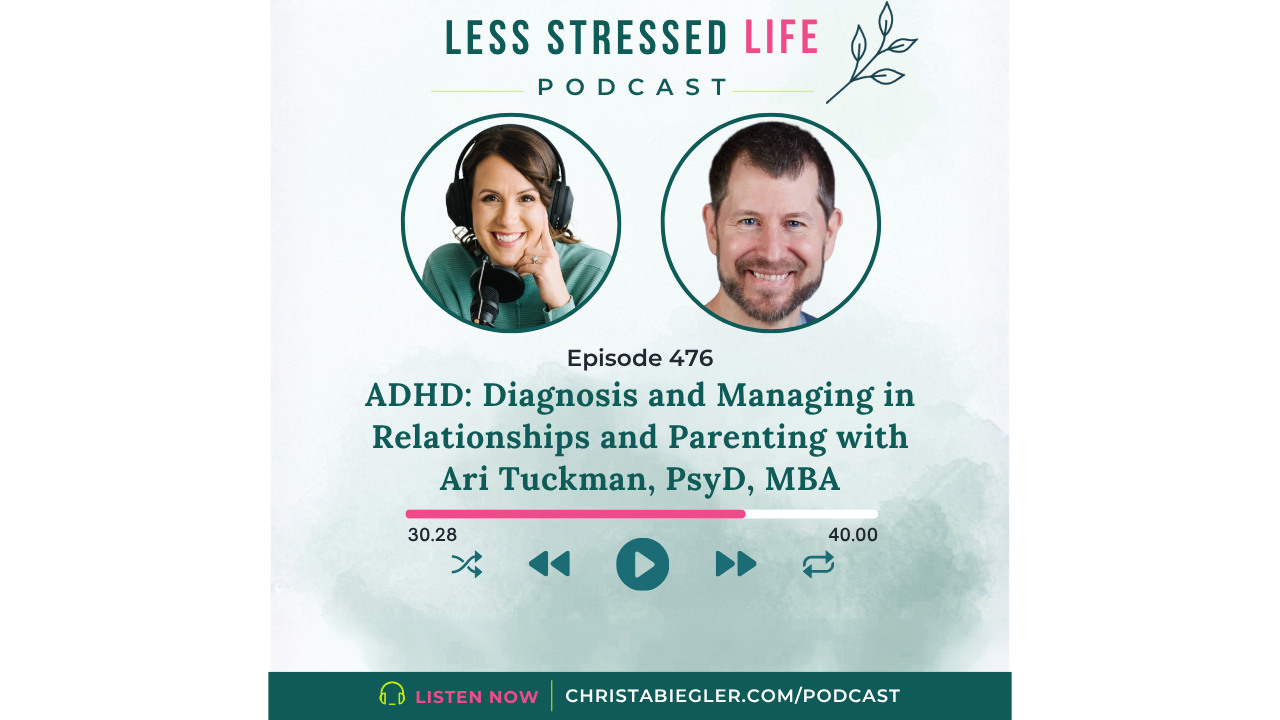 ADHD: Diagnosis and Managing in Relationships and Parenting with Ari Tuckman, PsyD, MBA