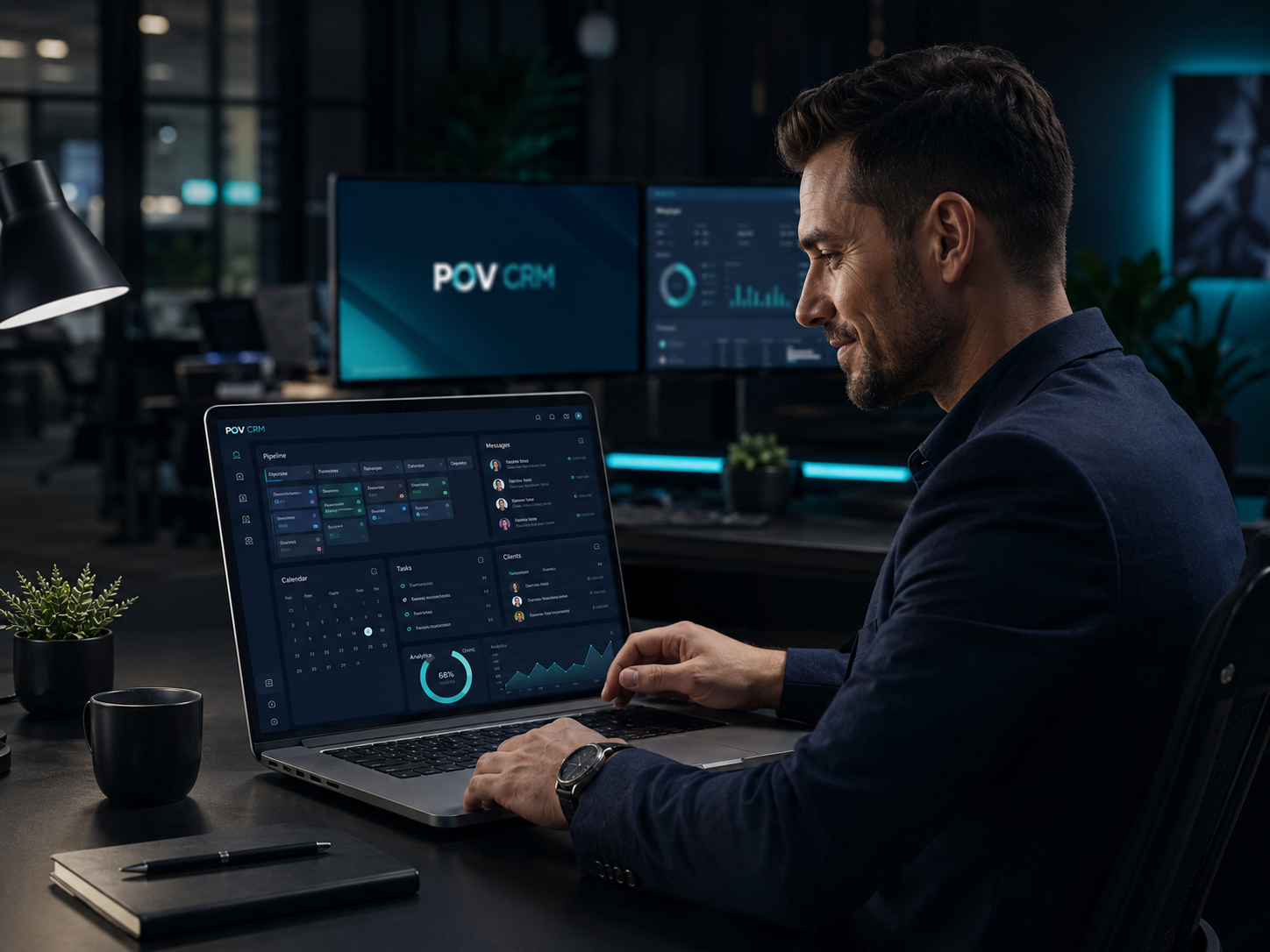 POVCRM trial workspace dashboard