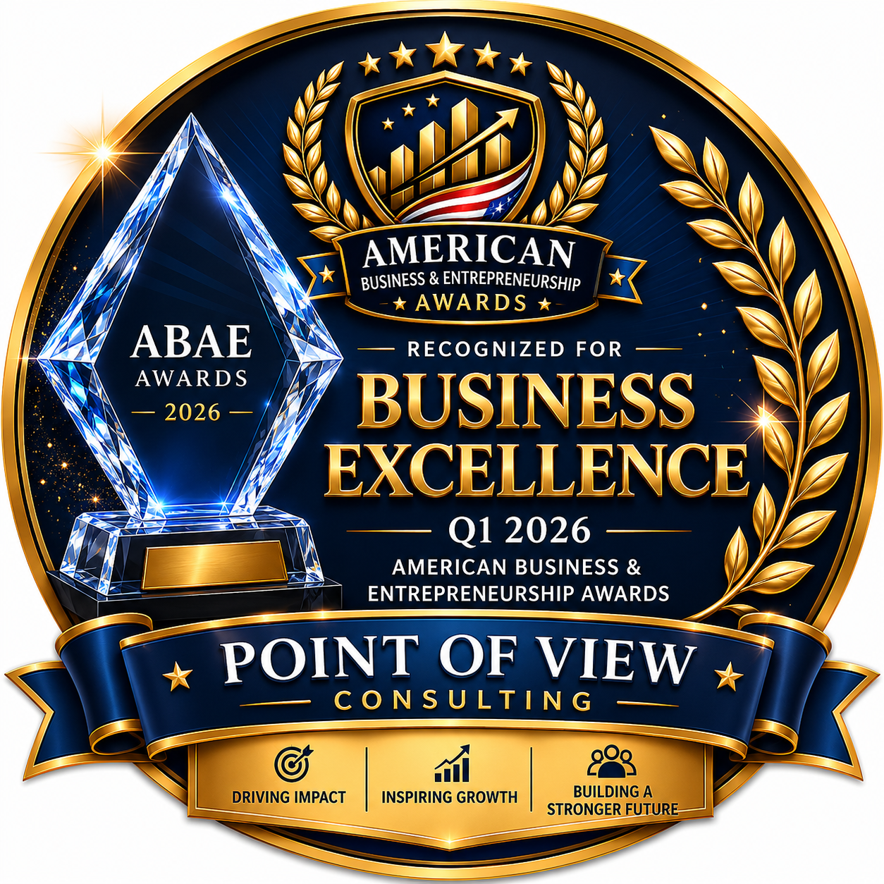 Point of View Consulting ABAE award badge