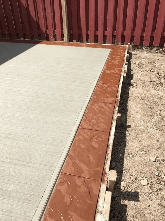 Concrete driveway with a smooth clean finish