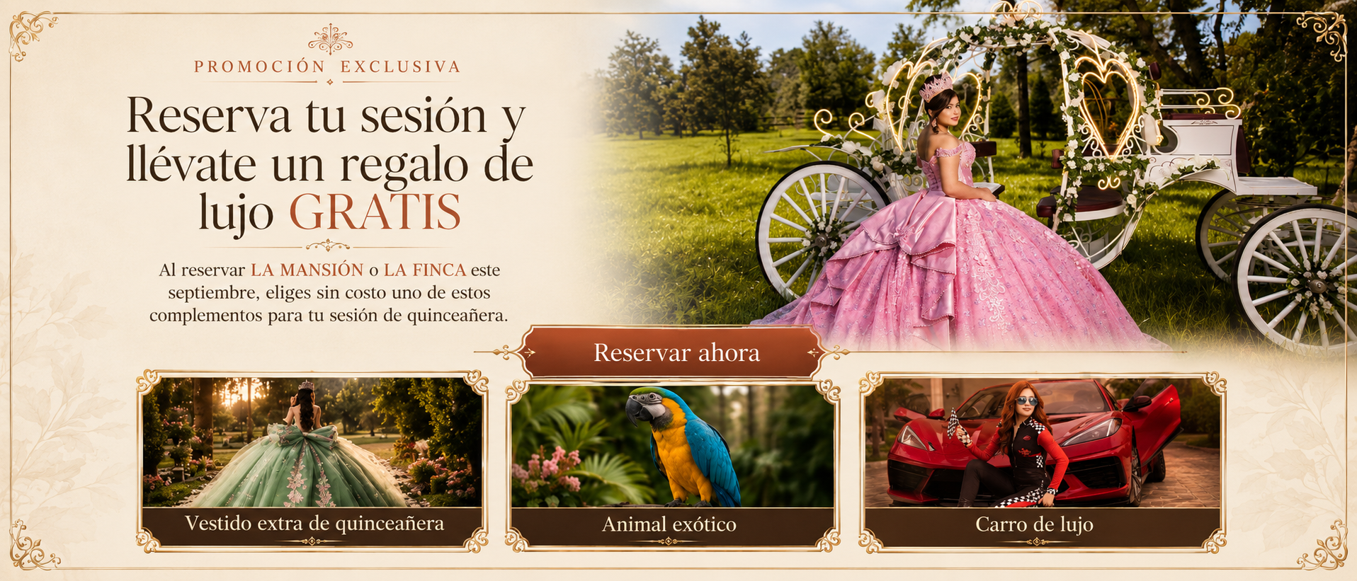 Promoción exclusiva: reserva tu sesión y llévate un regalo de lujo gratis
