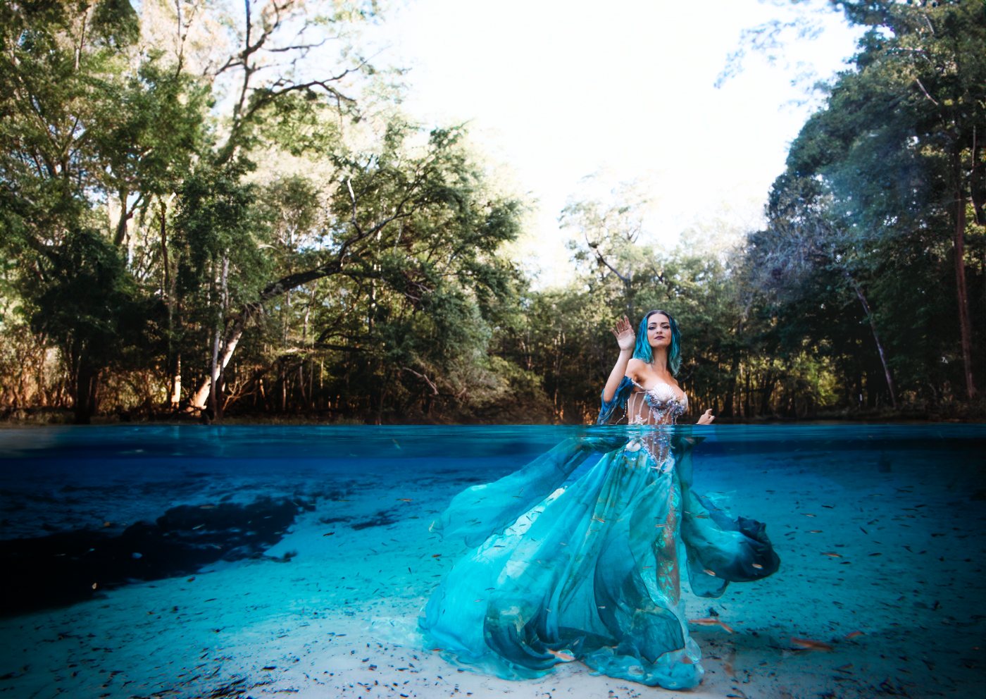Underwater portrait from an Undercurrent session