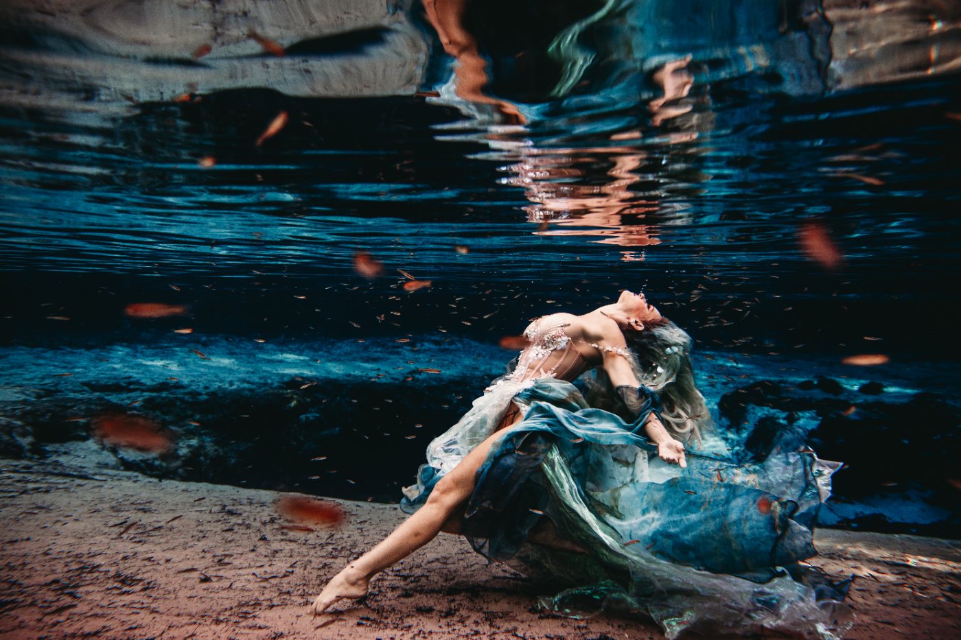 Underwater portrait from an Undercurrent session