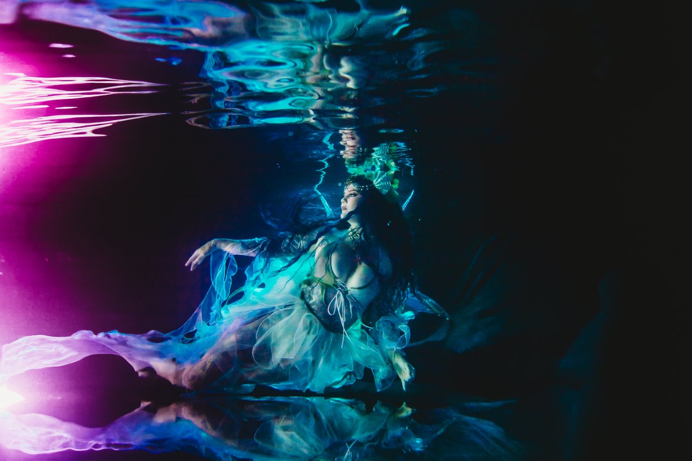 Underwater portrait from an Undercurrent session