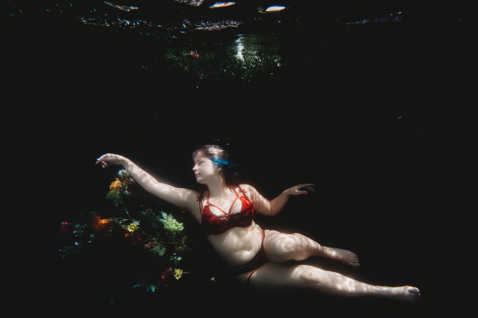 Underwater portrait from an Undercurrent session