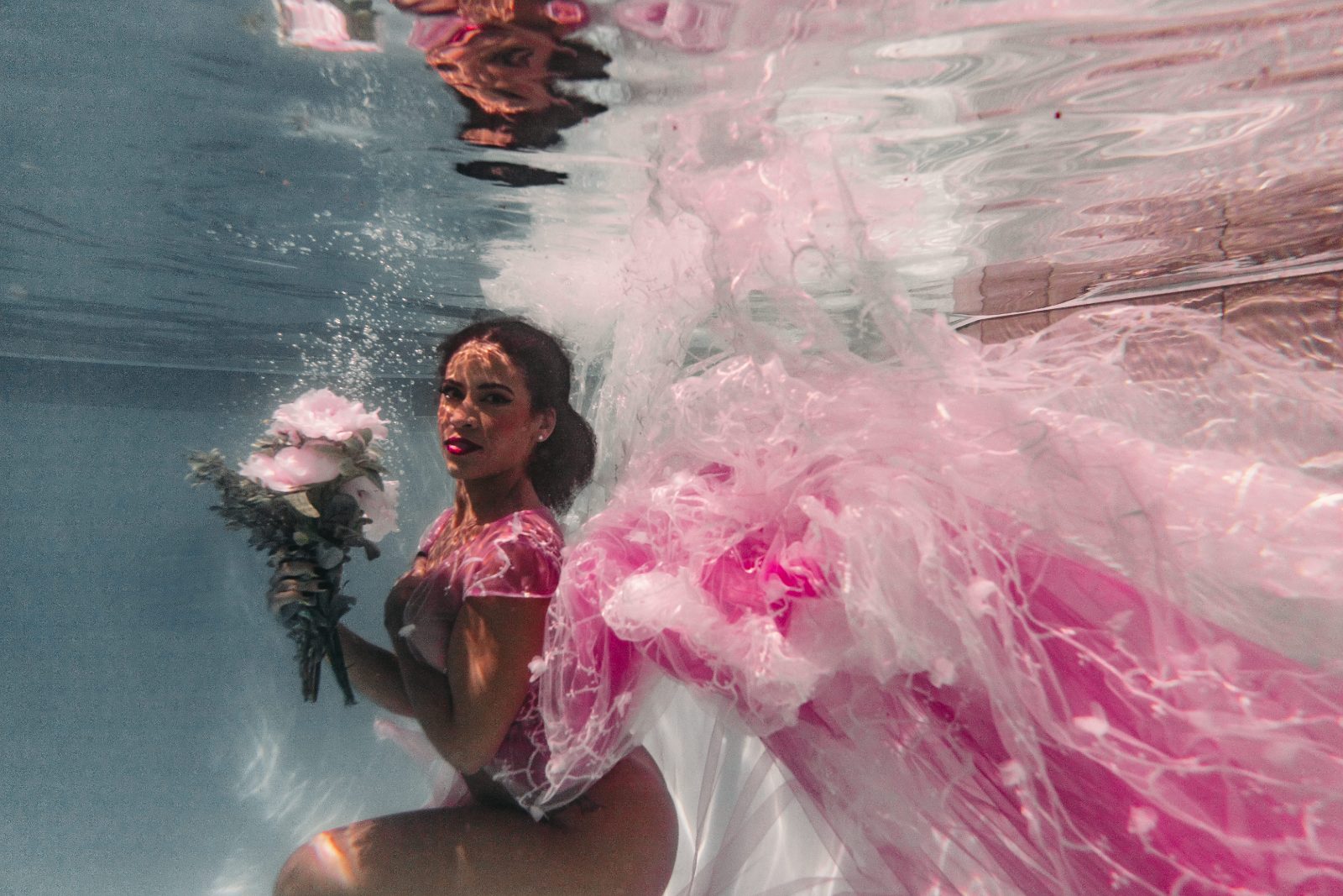 Underwater portrait from an Undercurrent session