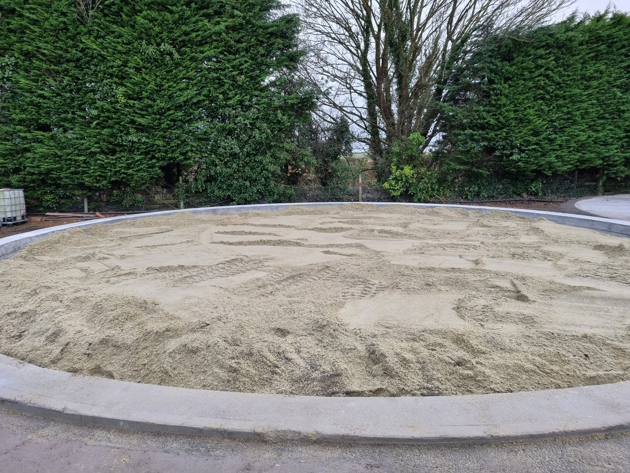 Concrete floor surface