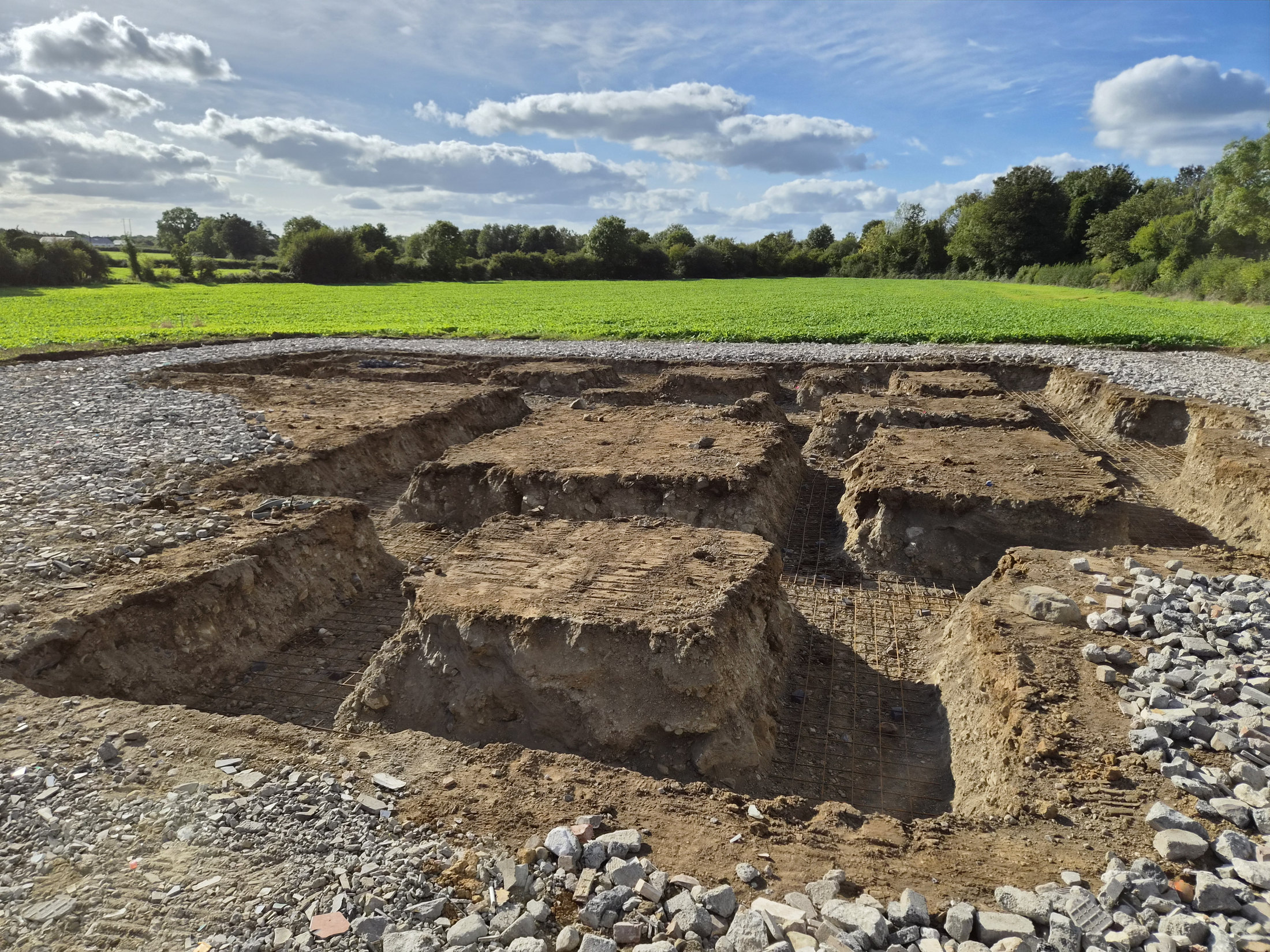 Foundation excavation detail