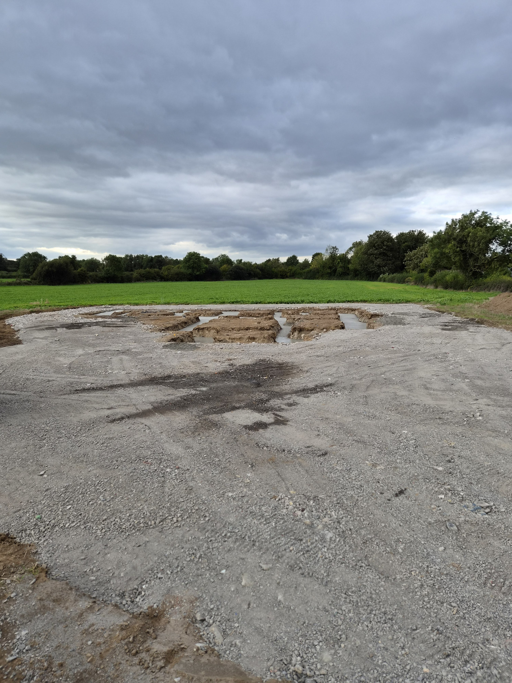Prepared groundworks area