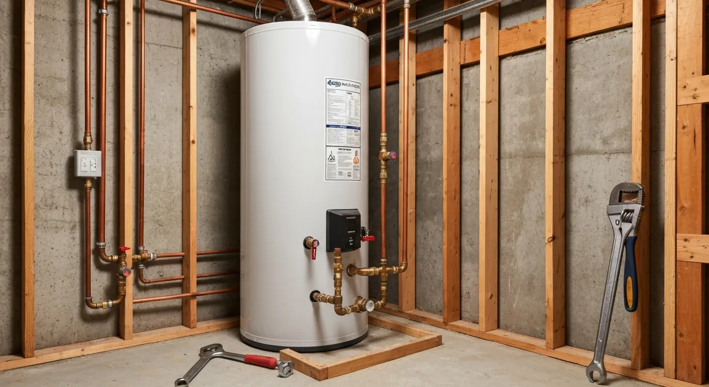 Water heater installation service