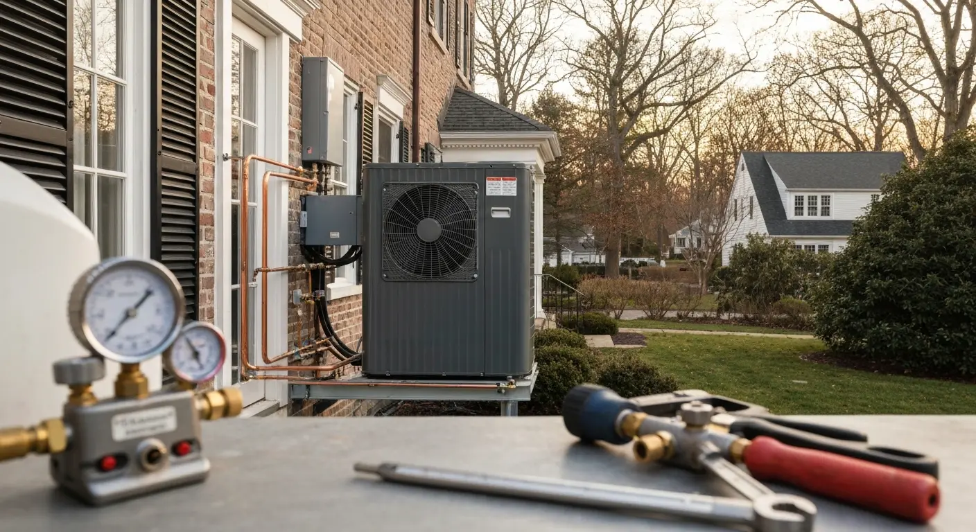 Heat pump system installation