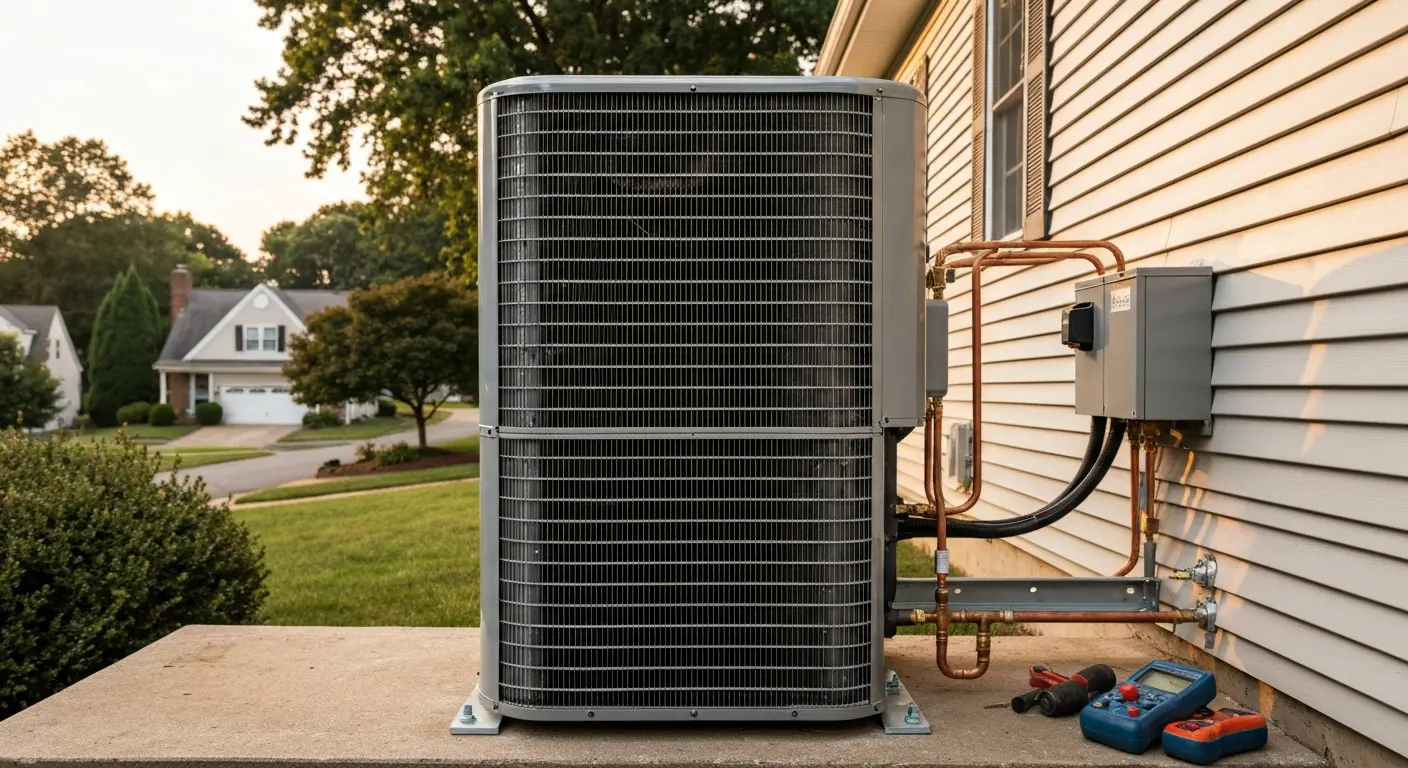 Central AC unit installation near Baldwin Place