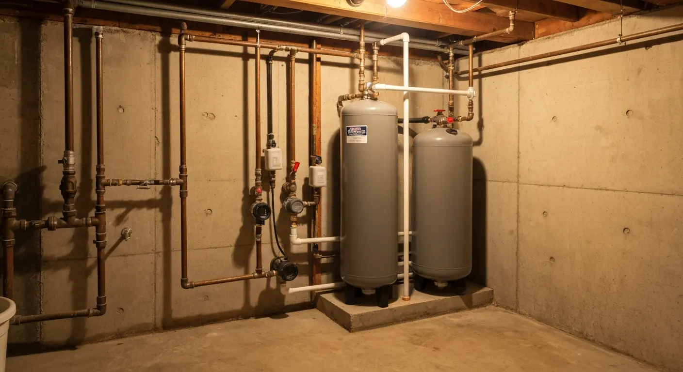 Water softener installation