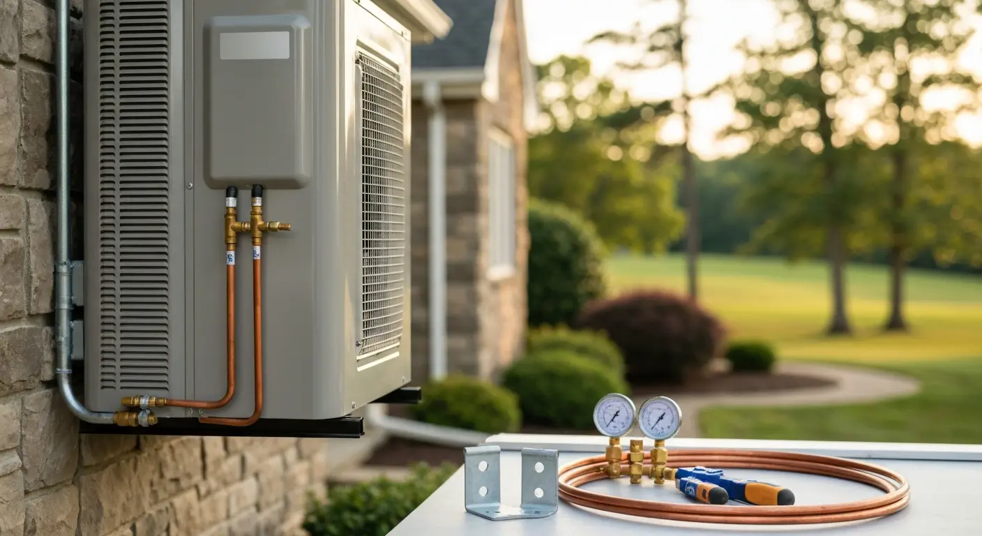 Heat pump installation work