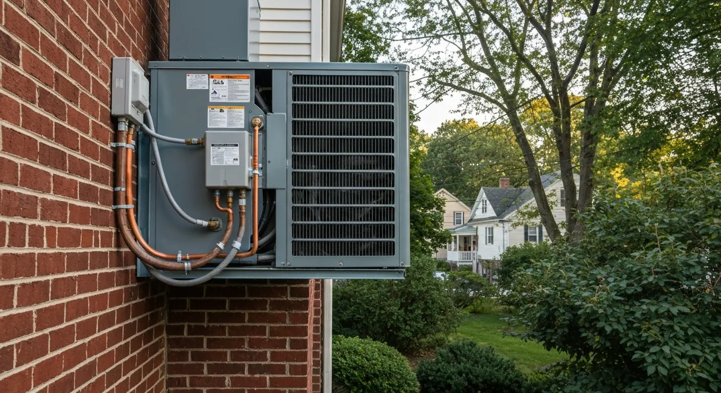 Central air conditioning installation