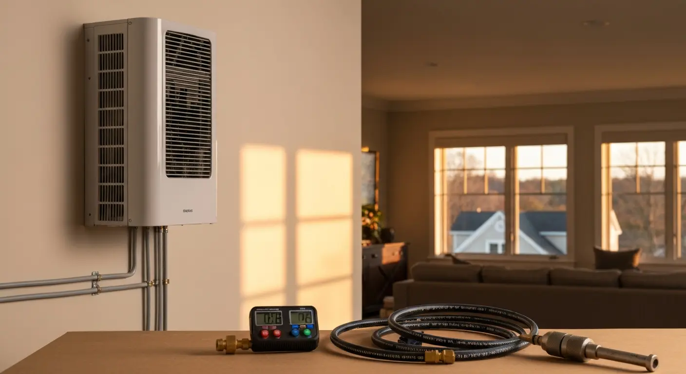 Ductless mini split installation