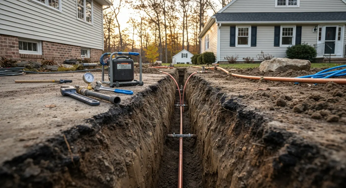 Plumbing repair in Montrose home