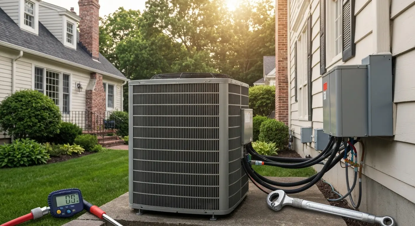 Air conditioning unit and outdoor condenser