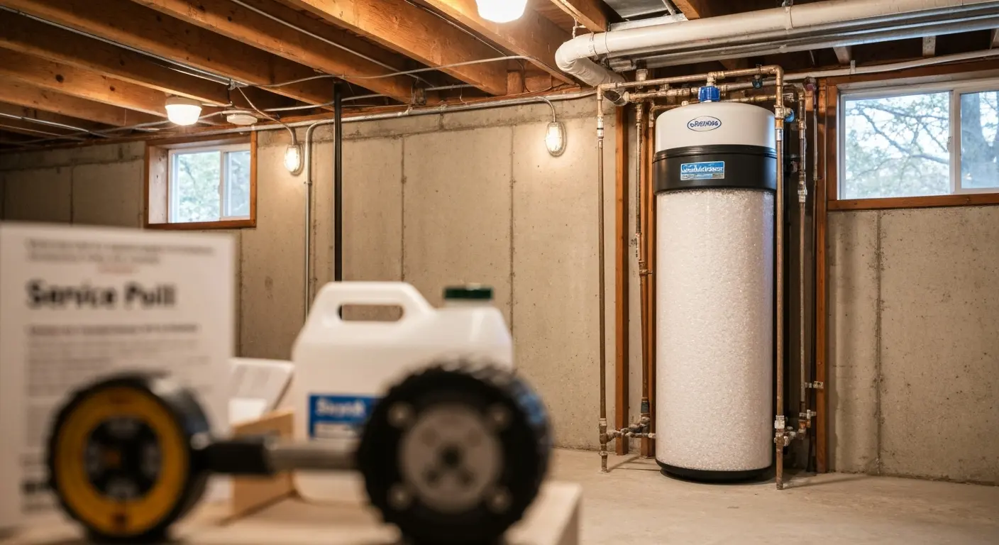 Salt refill for water softener