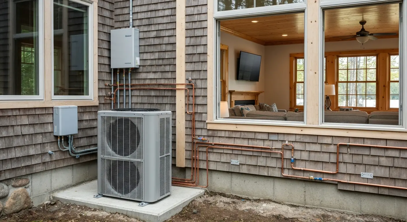 Heat pump ductless mini split