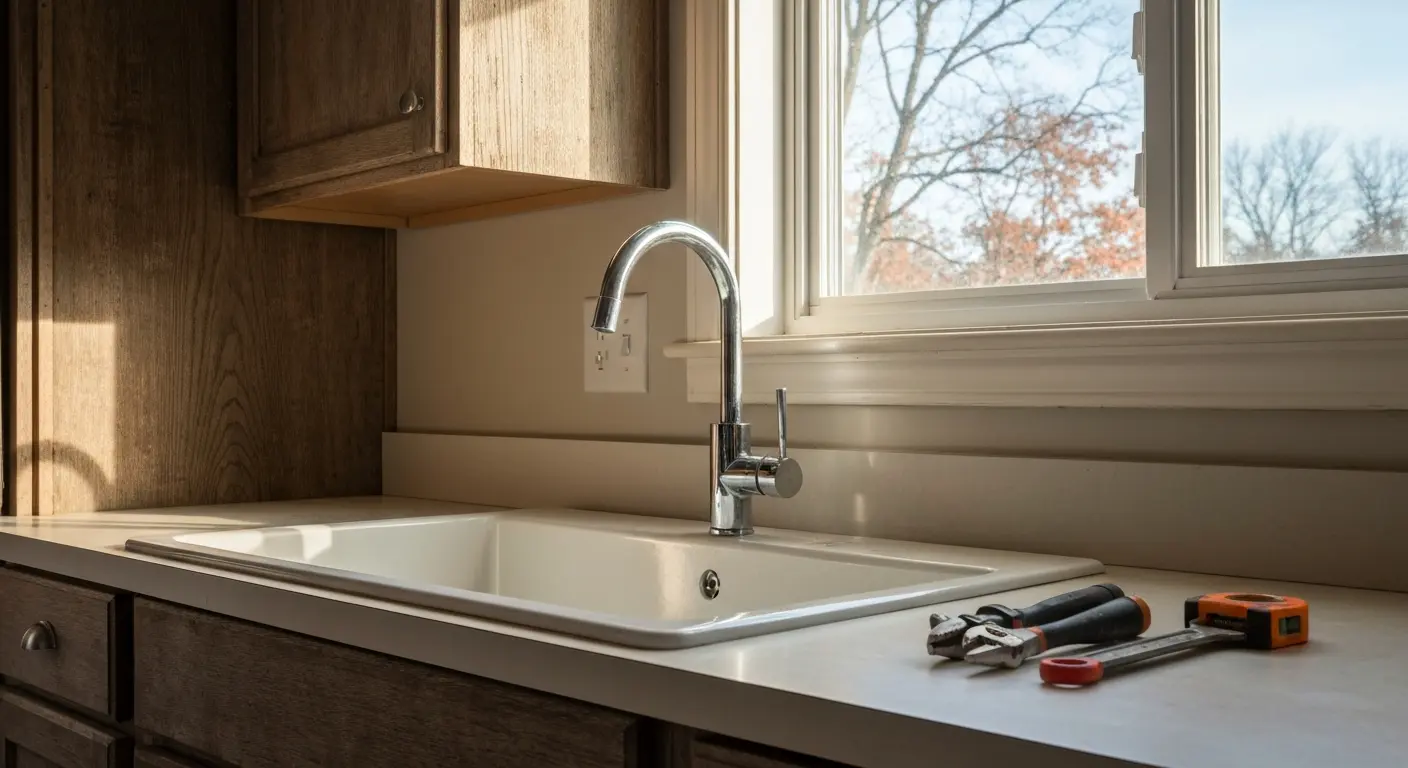 Sink and faucet installation in Mahopac