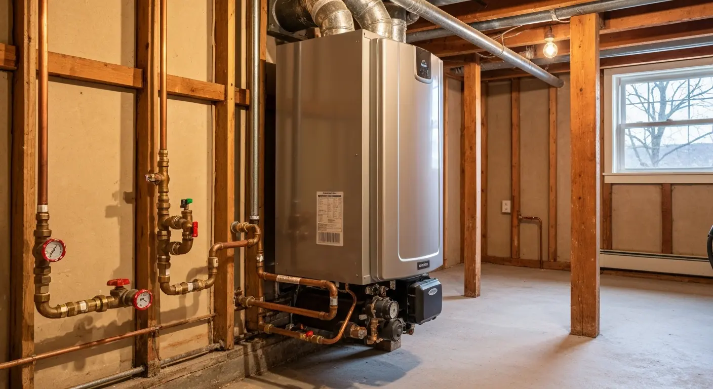 Heating system installation in historic Ossining home
