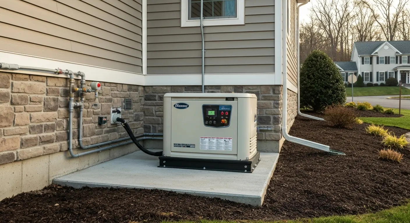 Standby generator installation
