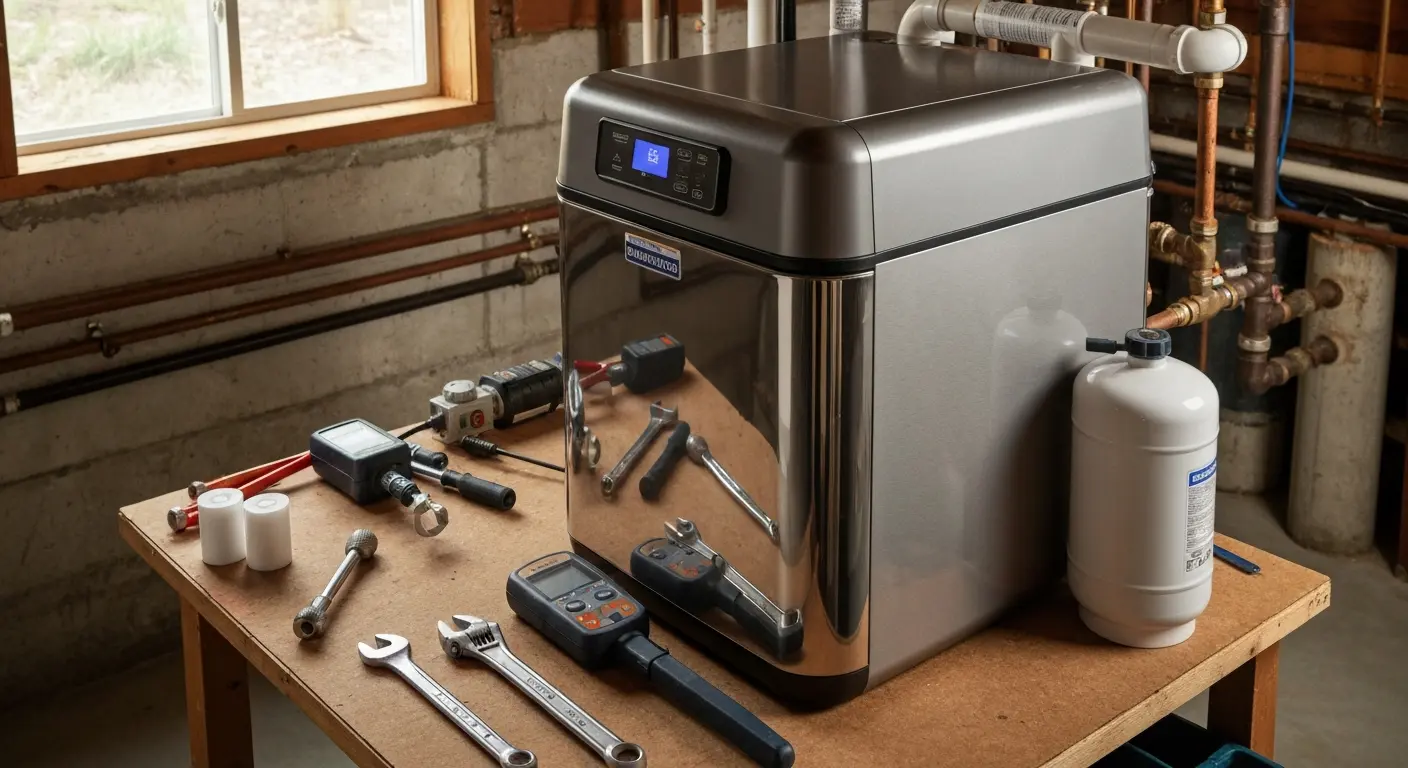 Water softener maintenance visit
