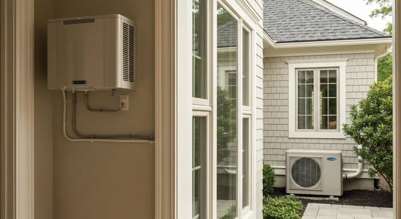 Heat pump mini split installation in Bedford Hills