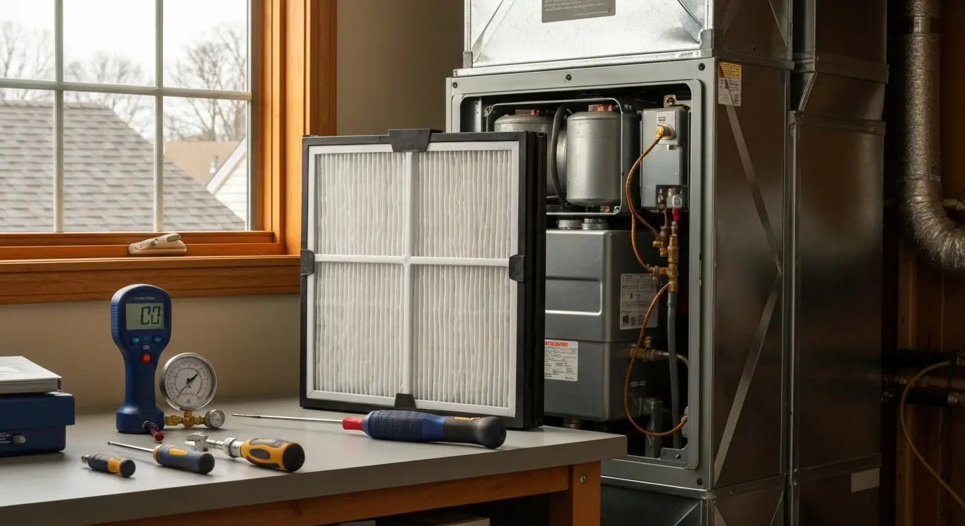 HVAC maintenance and filter replacement