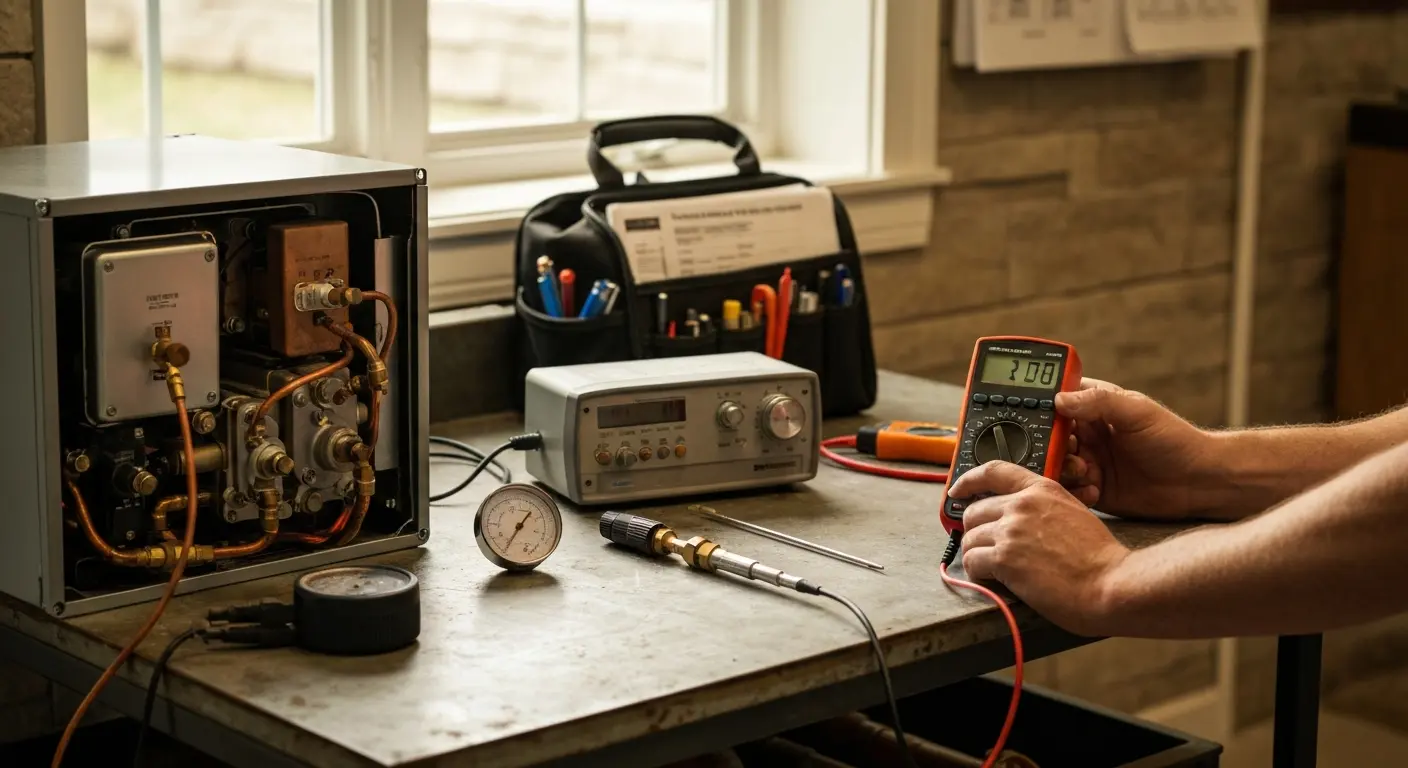 Furnace diagnostic inspection