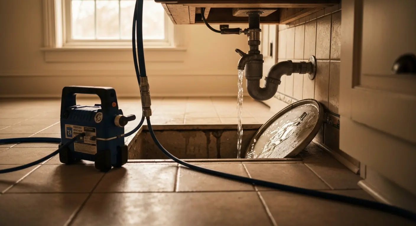 Drain clearing service