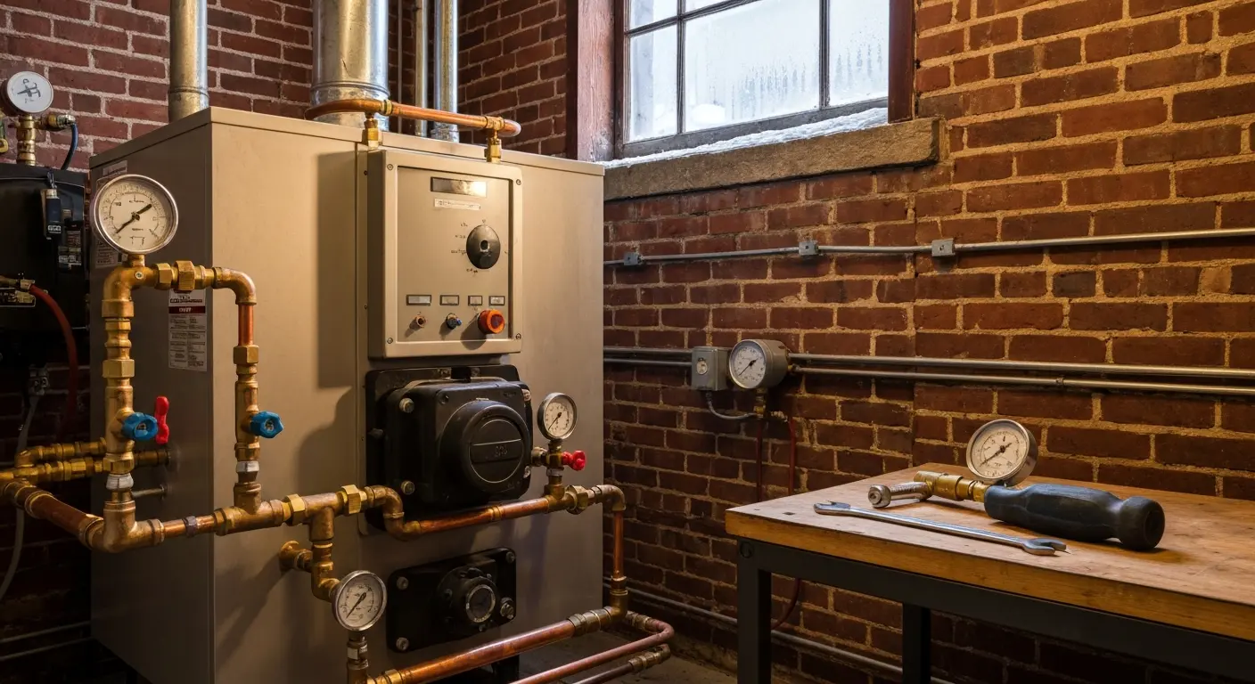 Boiler repair and heating system service