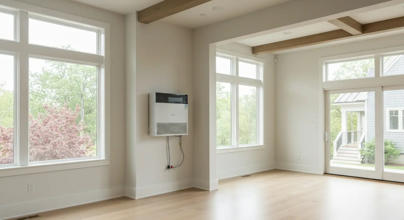 Ductless mini split in modern Fairfield home