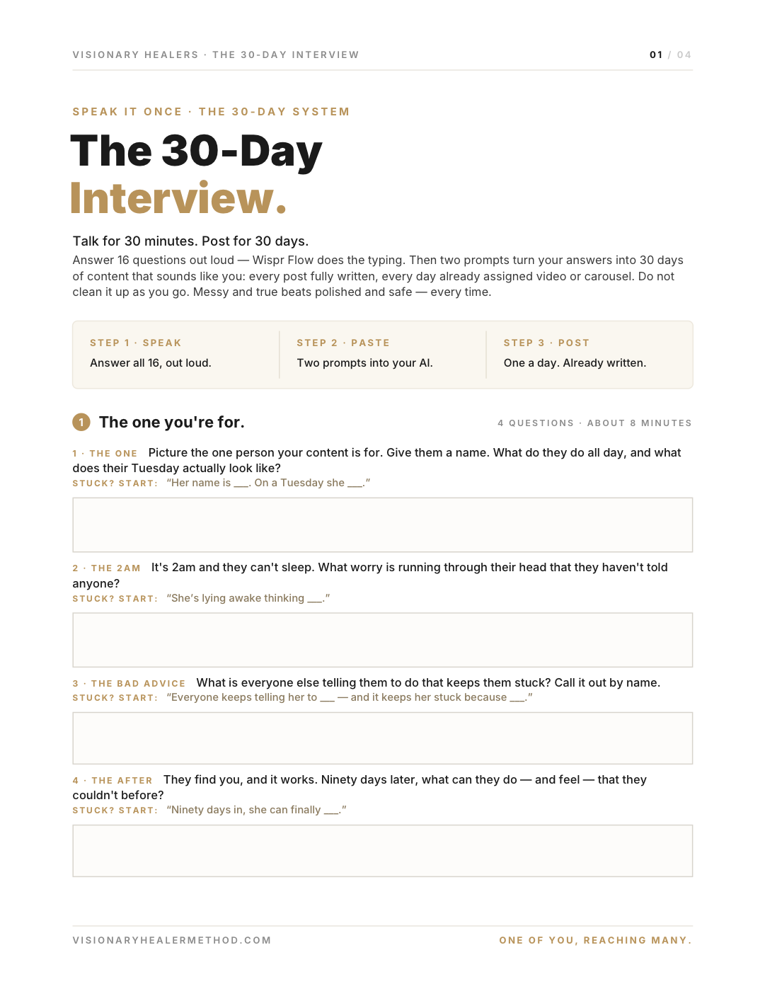 Preview of the 30-Day Interview PDF