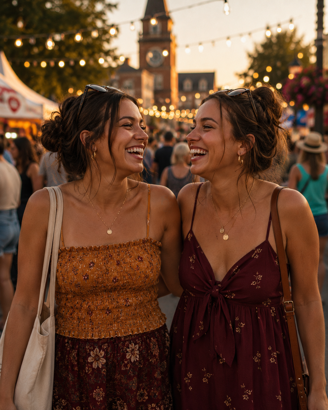 Twins celebrating together at the Stratford Twin Festival