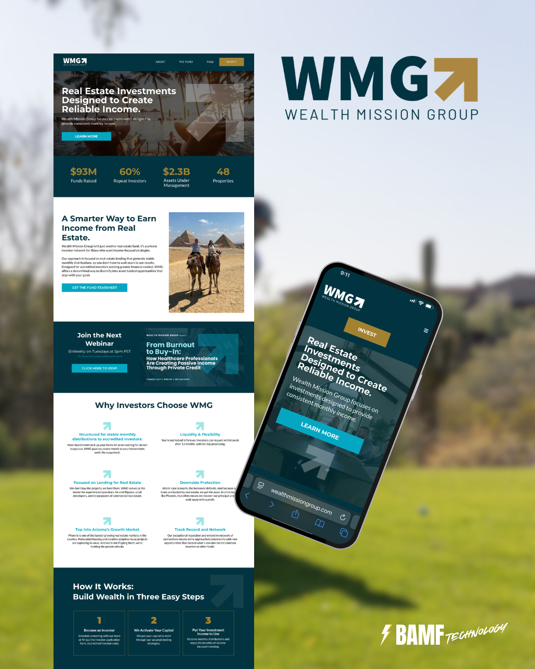 BAMF Sample Website Design