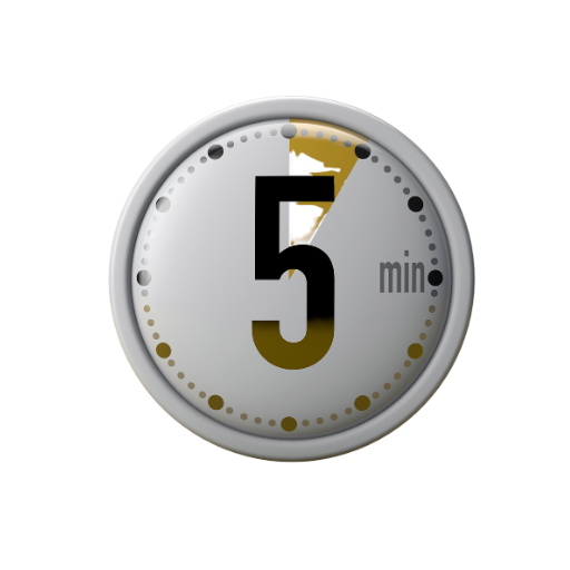 5 minute clock