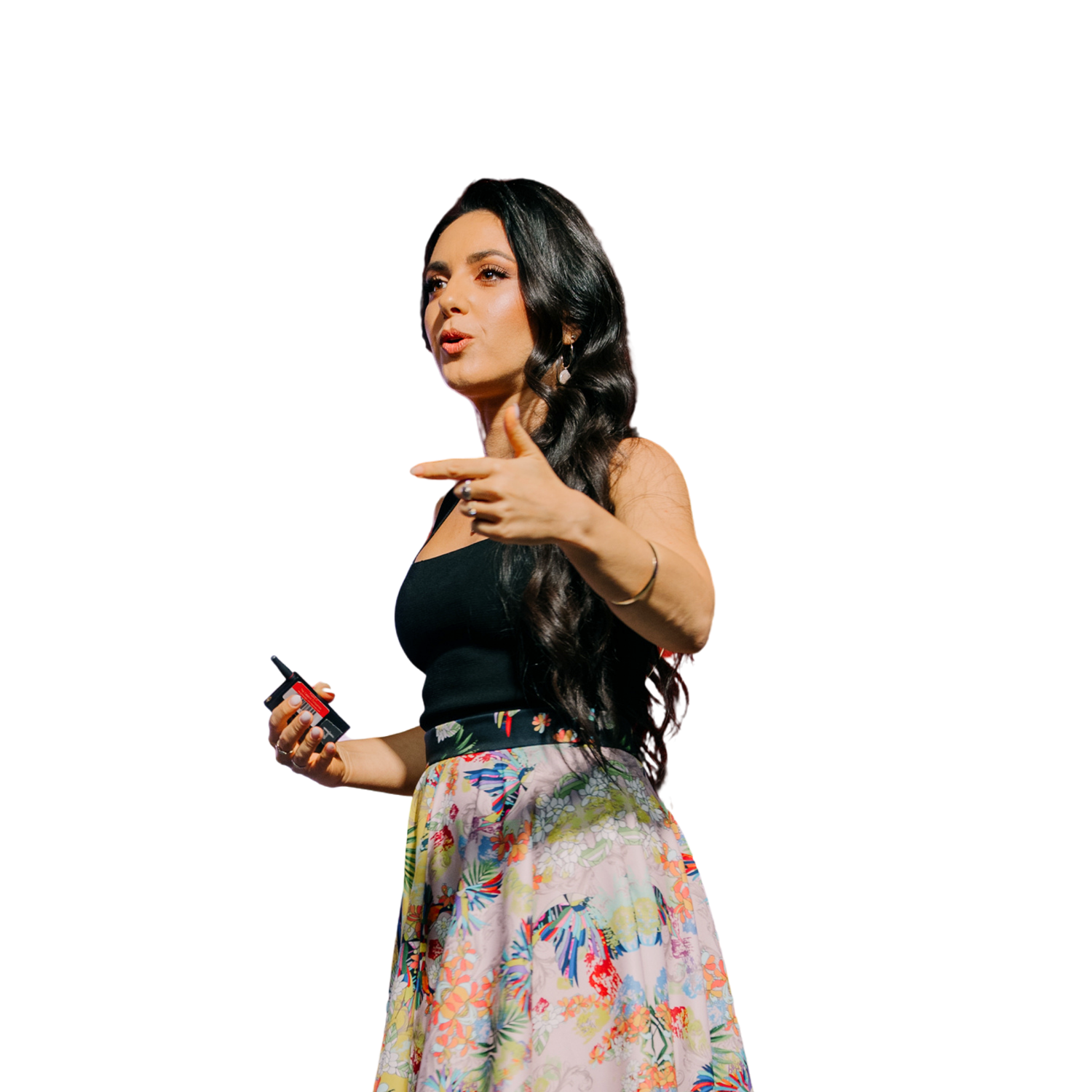 Dr. Shad&eacute; Zahrai on stage