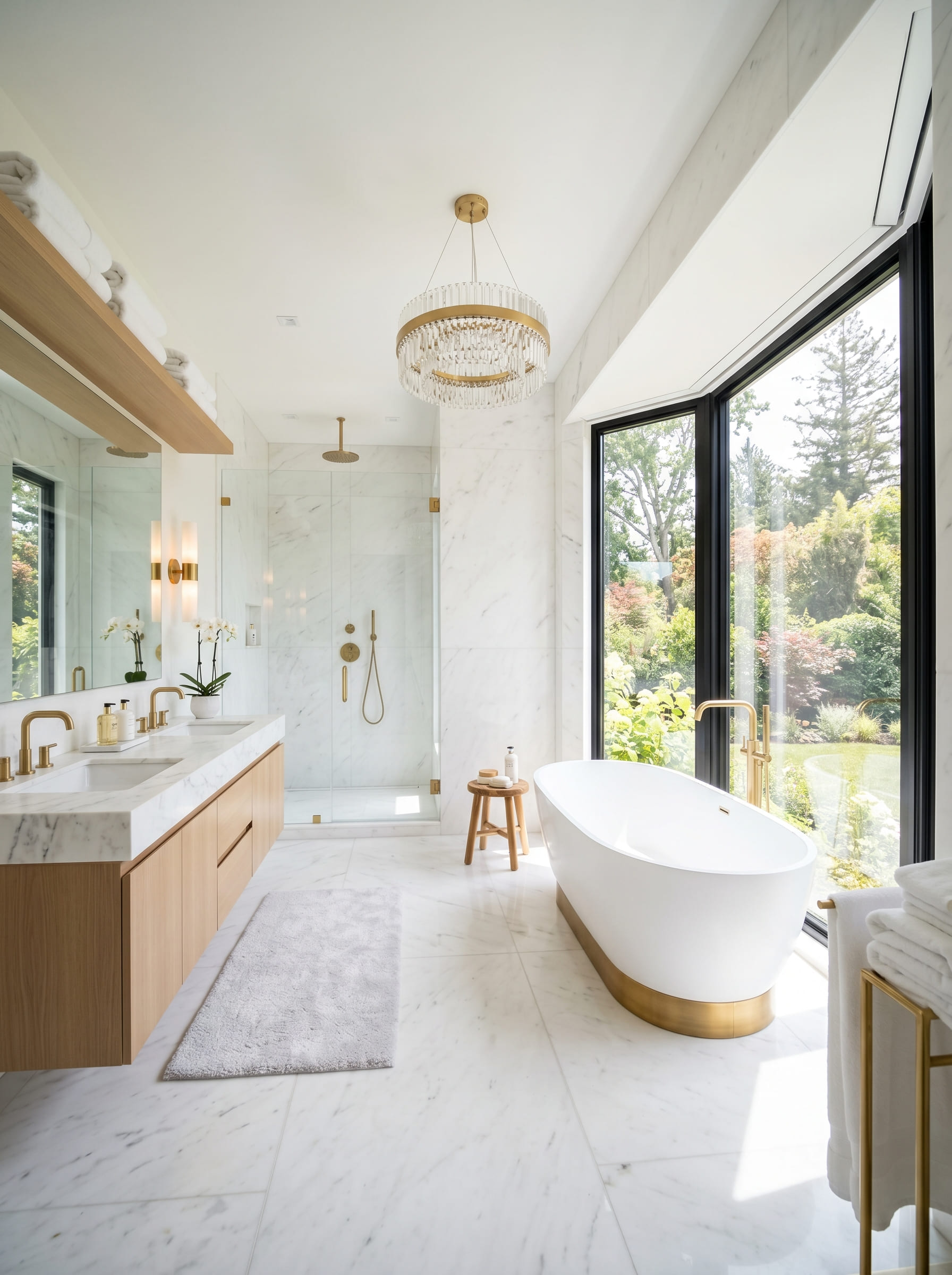 Premium remodeled bathroom with modern finishes by HomeVeal