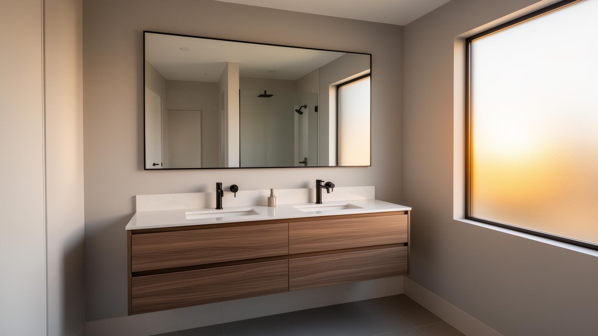 Beautiful finished bathroom remodel completed in 1 day by HomeVeal